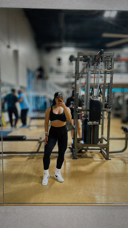 Milk and Champagne Bra Tank and Leggings